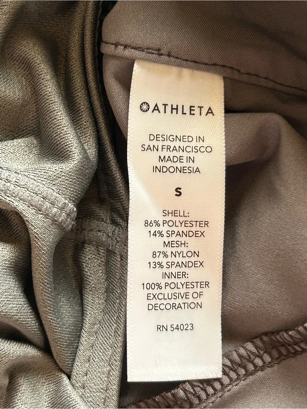 Athleta Mesh Racer Run Floral Lined Running Shorts Gray Size Small